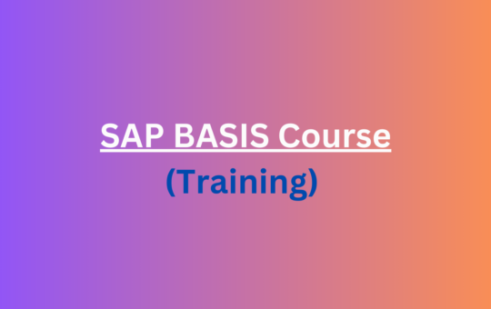 SAP BASIS Training course in Saudi