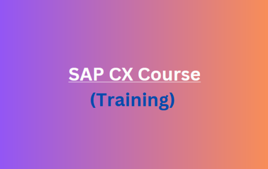 دورة SAP CX (Customer Experience)