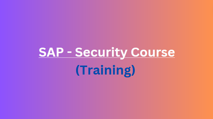 دورة SAP Security